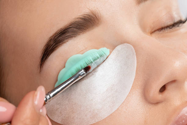 lash lift and tint process